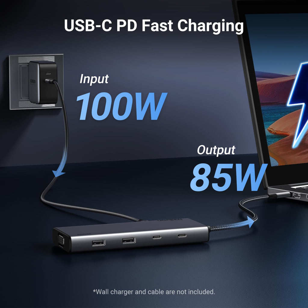 UGREEN 8 in 1 USB C 4K Docking Station Dual Monitor