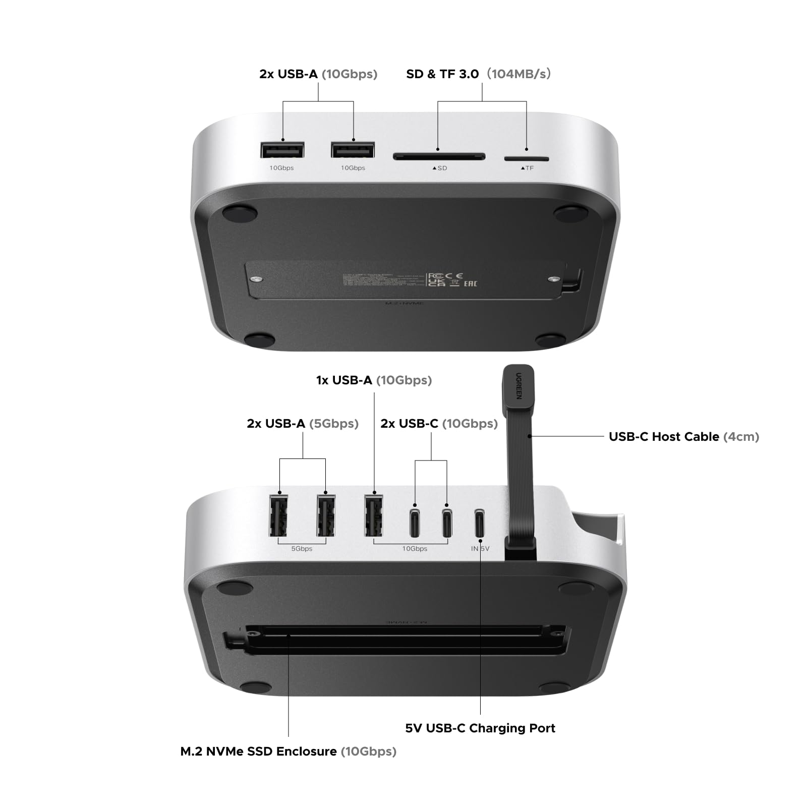 UGREEN Mac mini 11-in-1 Docking Station with SSD Expansion