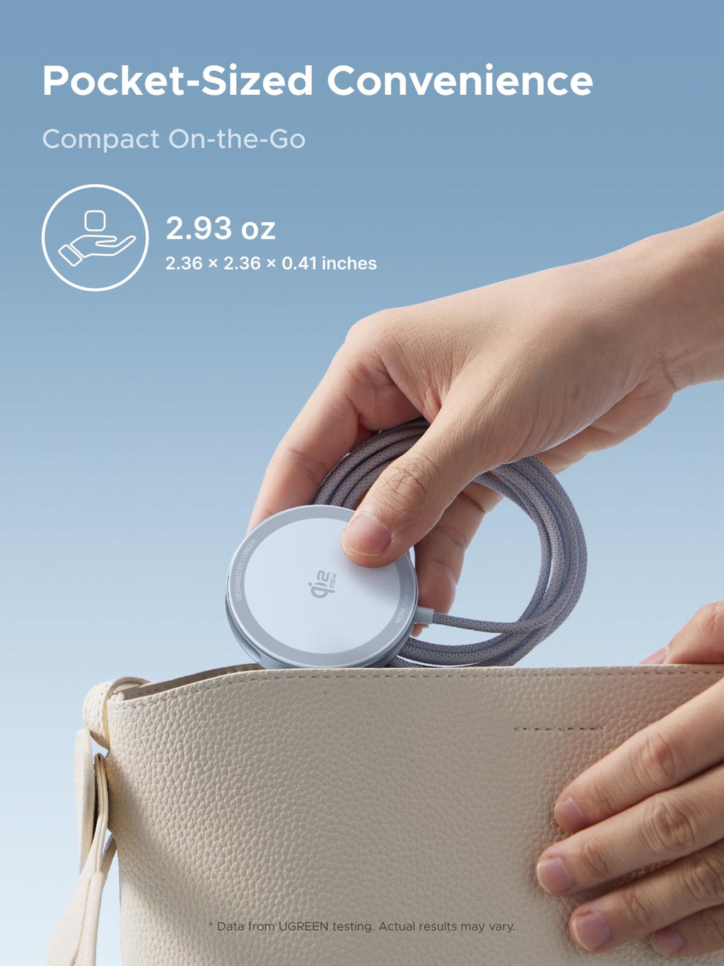 UGREEN MagFlow Magnetic Wireless Charging Pad 25W (MagSafe compatible)