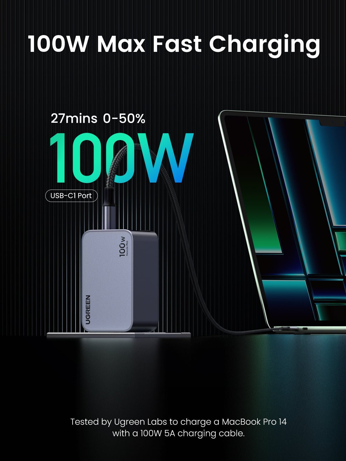 UGREEN Nexode Pro 100W 3-Port Charger
