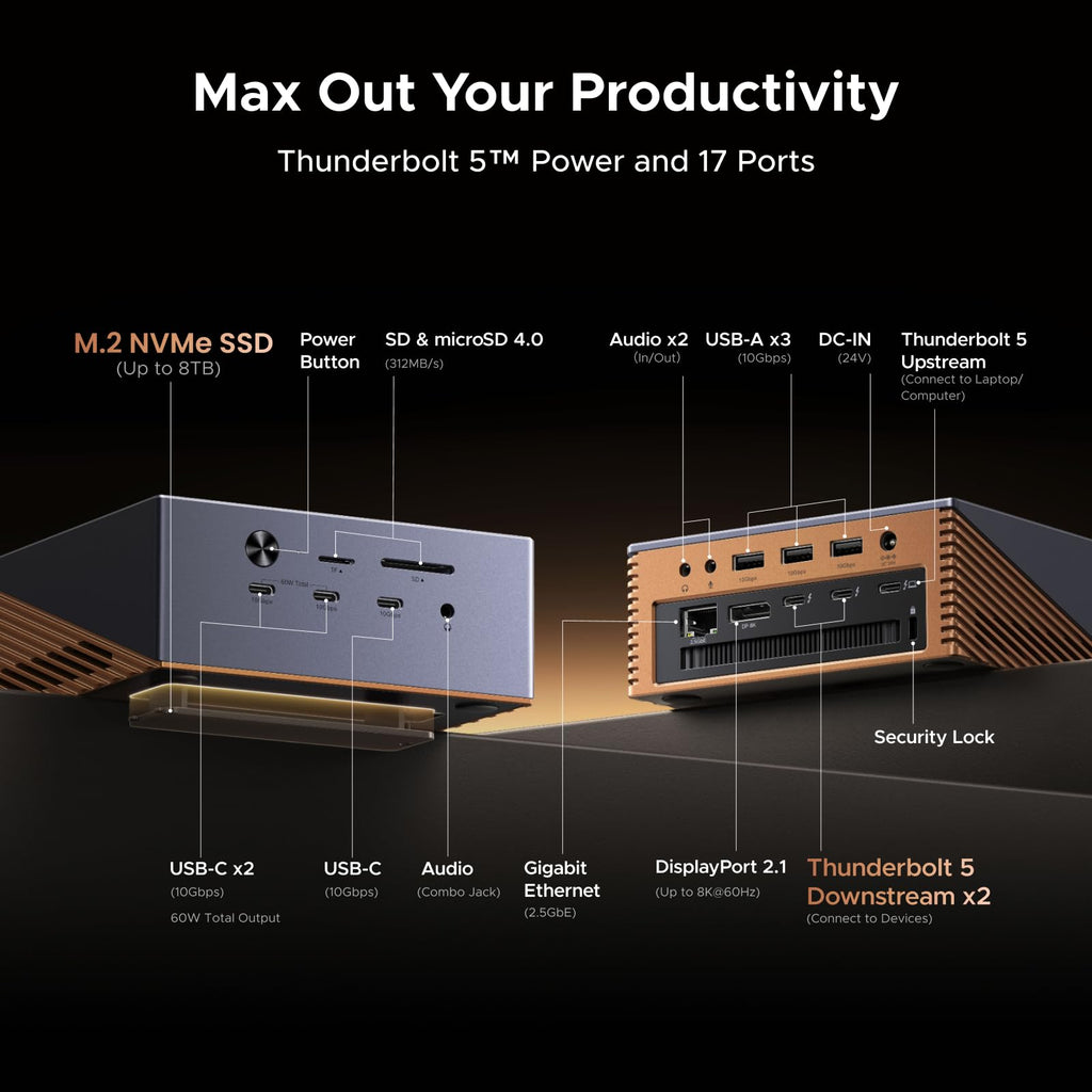 UGREEN Revodok Maxidok 17-in-1 Thunderbolt™ 5 Docking Station