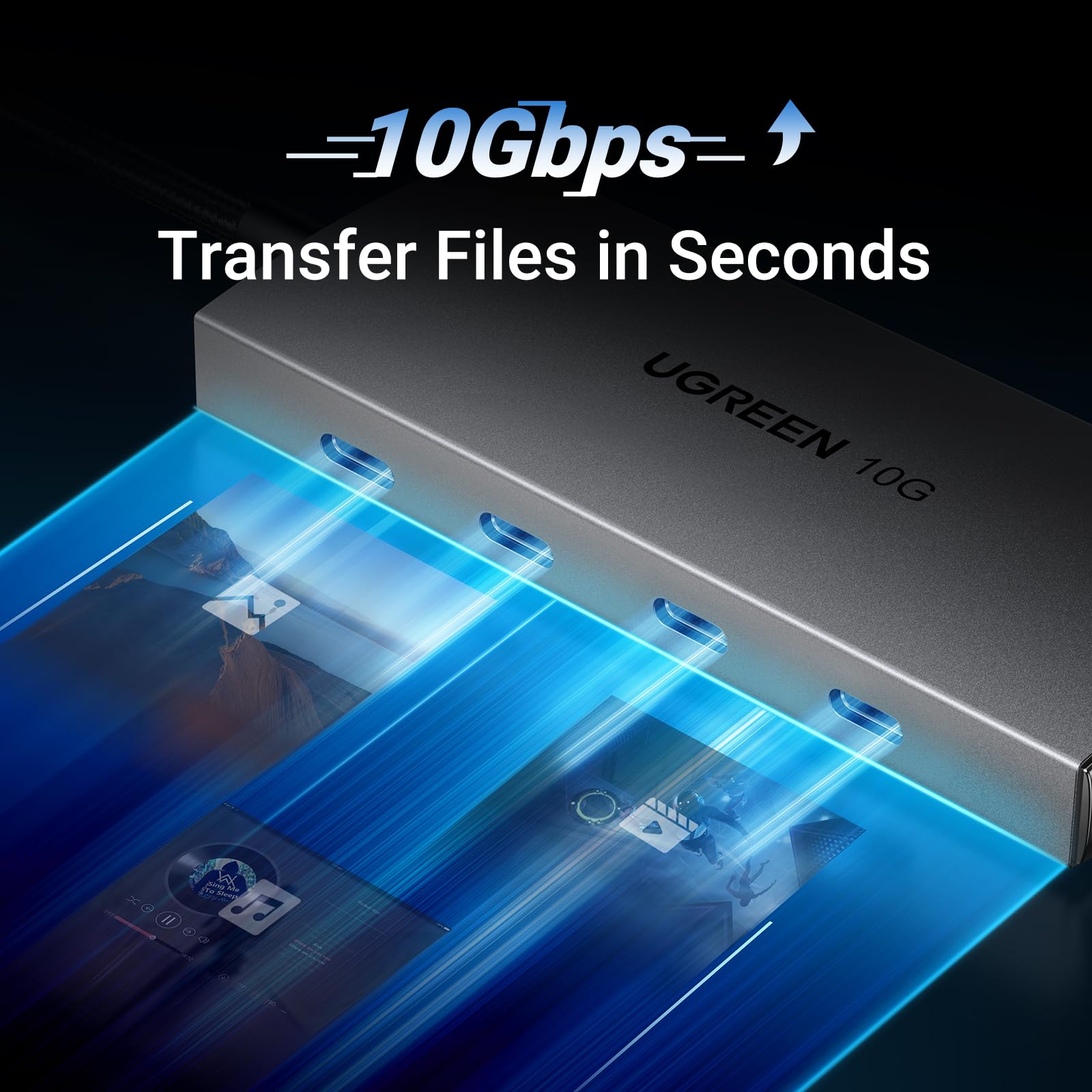 UGREEN USB C Hub 10Gbps, 4 Ports USB 3.2 Adapter