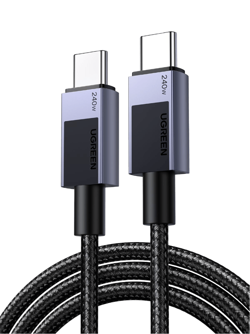 UGREEN USB C to USB C Cable, 240W USB C Cable Fast Charging, USB C Charger Cable Type C Cord Compatible with MacBook Pro/Air, iPhone 16/16 Pro/16 Pro Max/15, Galaxy S24/S23, iPad Pro/Air/Mini 6, 6.6FT